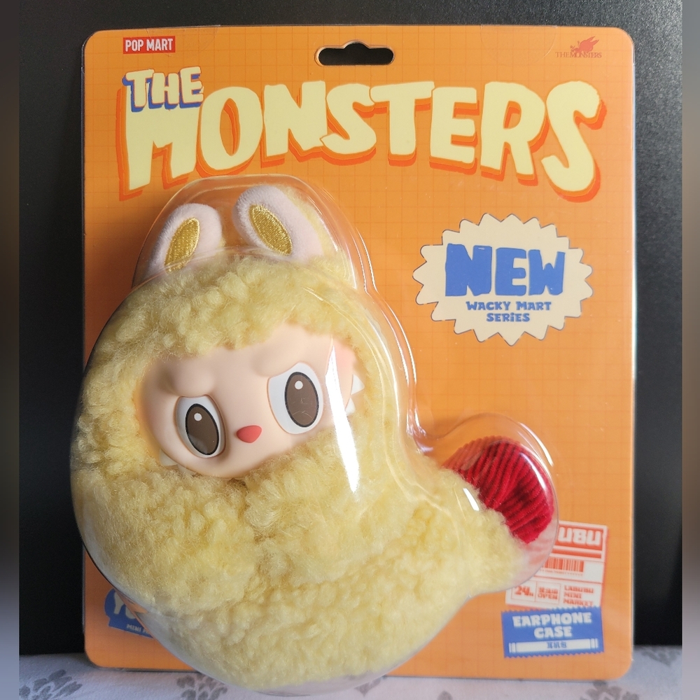 Pop Mart The Monsters Wacky Mart Series - Earphone Case - Yellow and Red